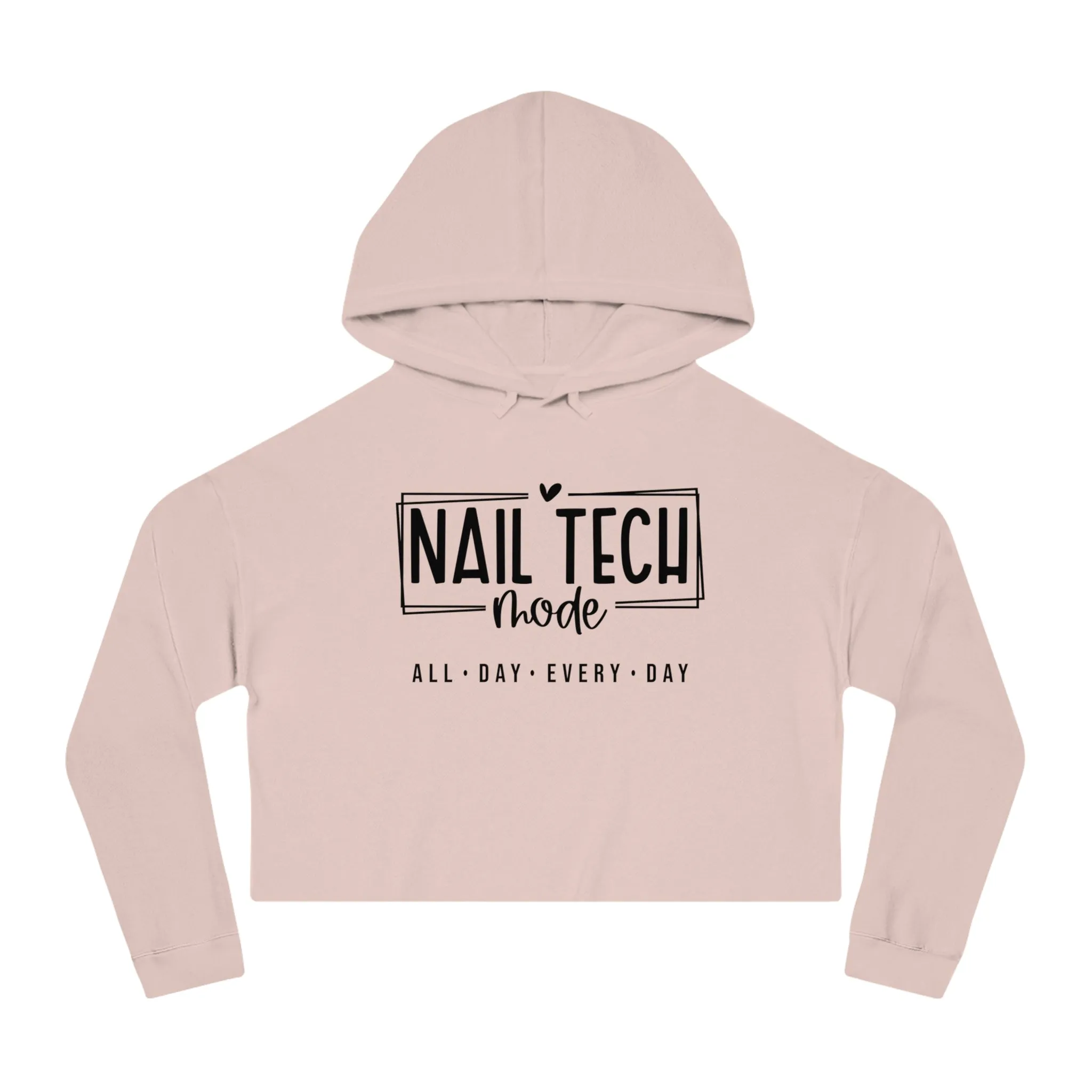Nail Tech Mode Cropped Hooded Sweatshirt