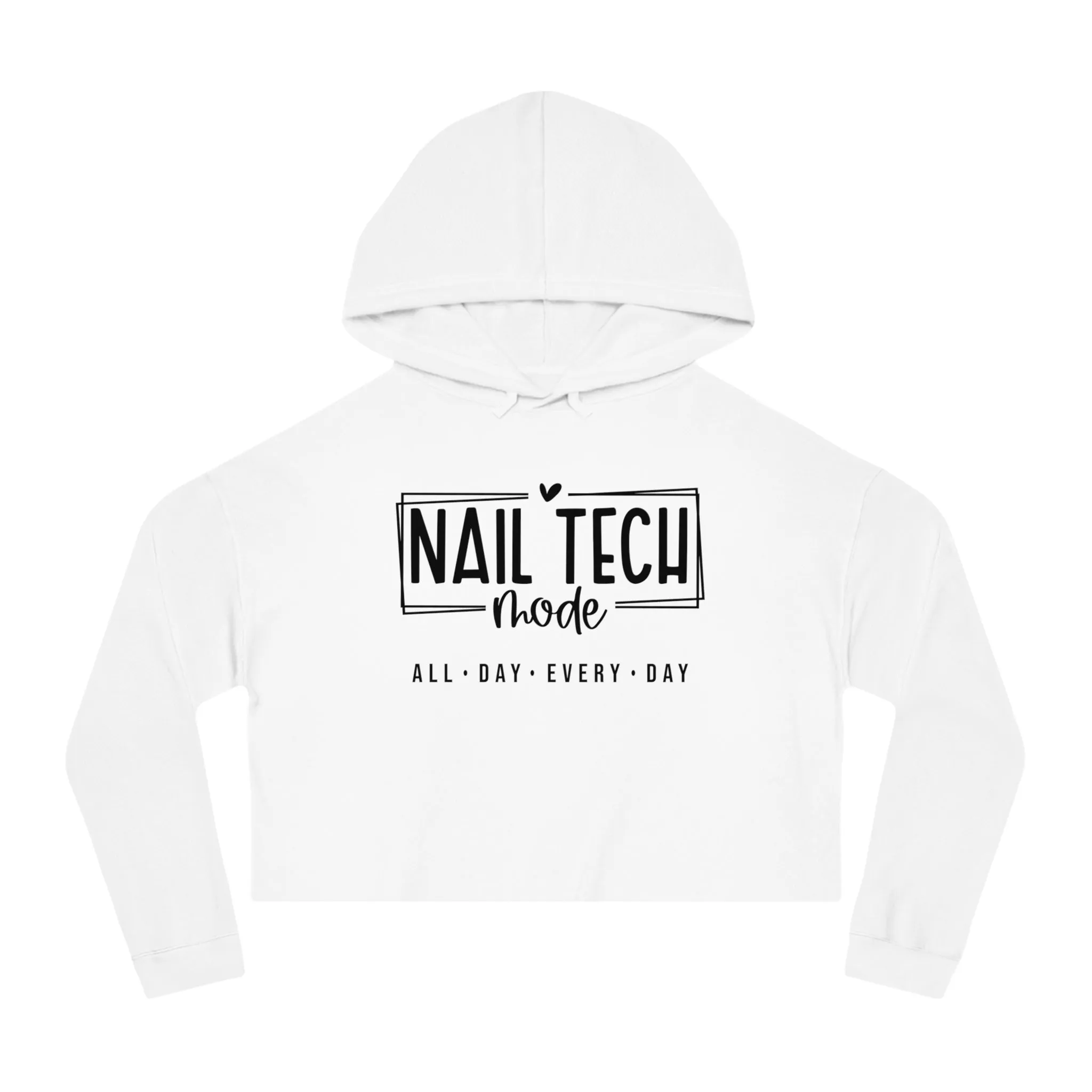 Nail Tech Mode Cropped Hooded Sweatshirt