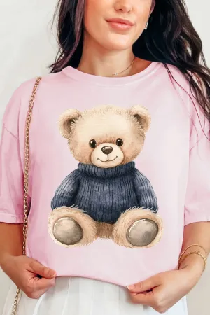 Navy Vintage Teddy Bear Comfort Colors Adult Ring-Spun Cotton Tee