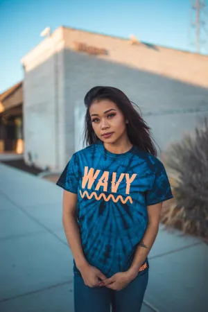 Neon Orange Glitter Wavy | NavyMill Tee