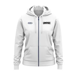 Netball Umpire Zip Kinetic Fleece Hoodie Design Your Own Custom