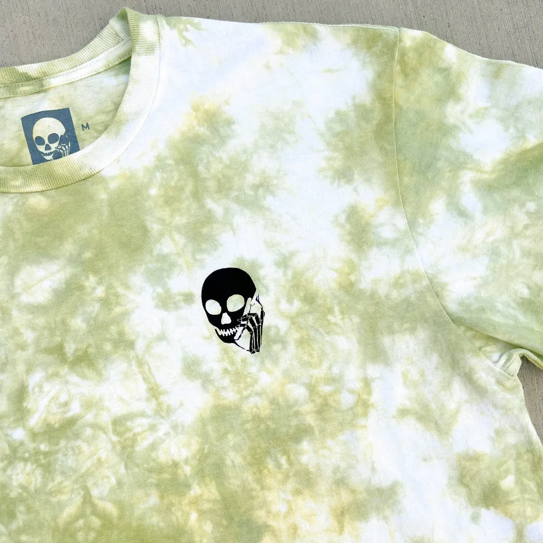 NEW! SKULLPHONE "Keep It Cool" Tie Dye Tee Green