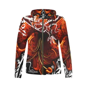 Night Lily Chasing the Dragon Women's Full Zip Hoodie