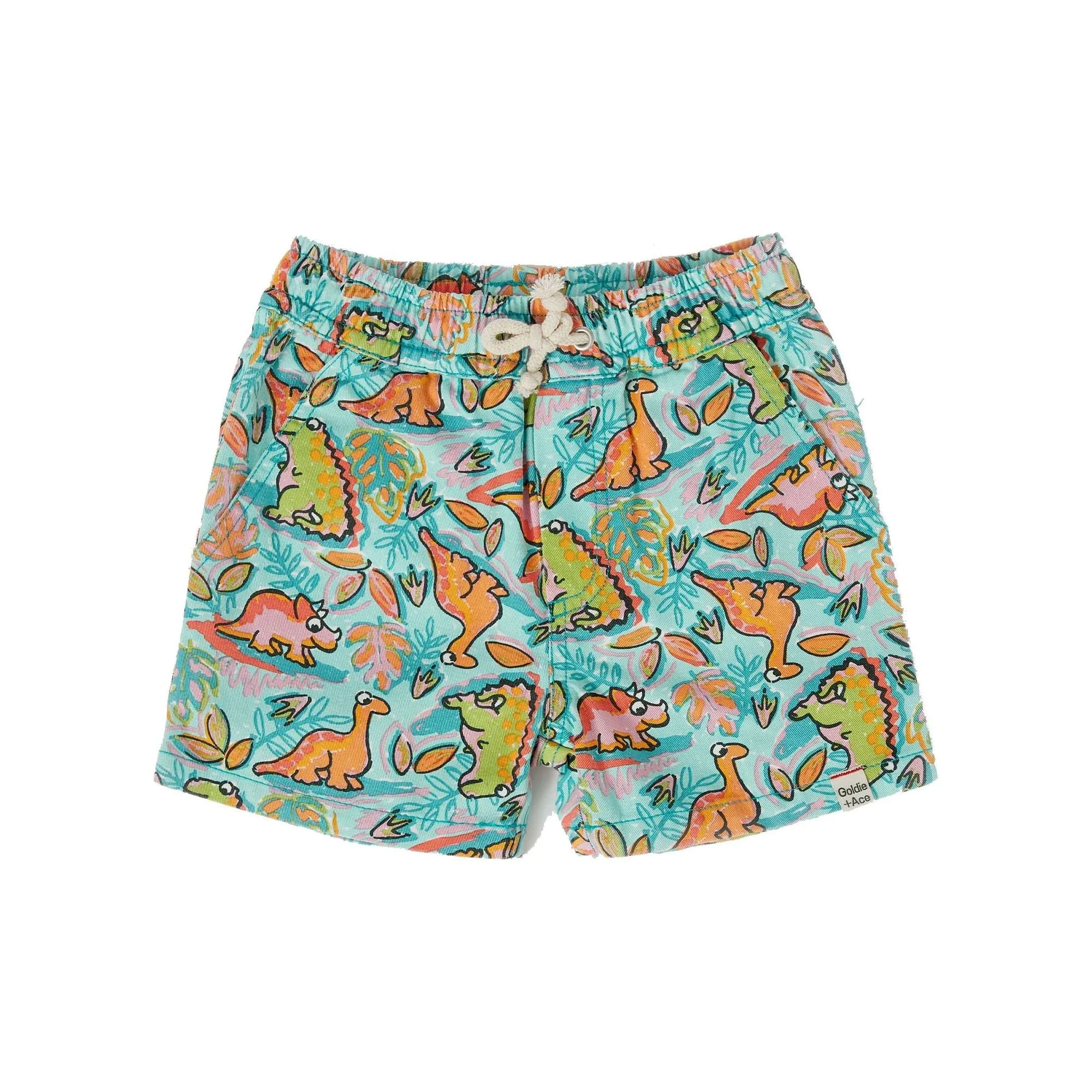 Noah Dino Jungle Denim Shorts