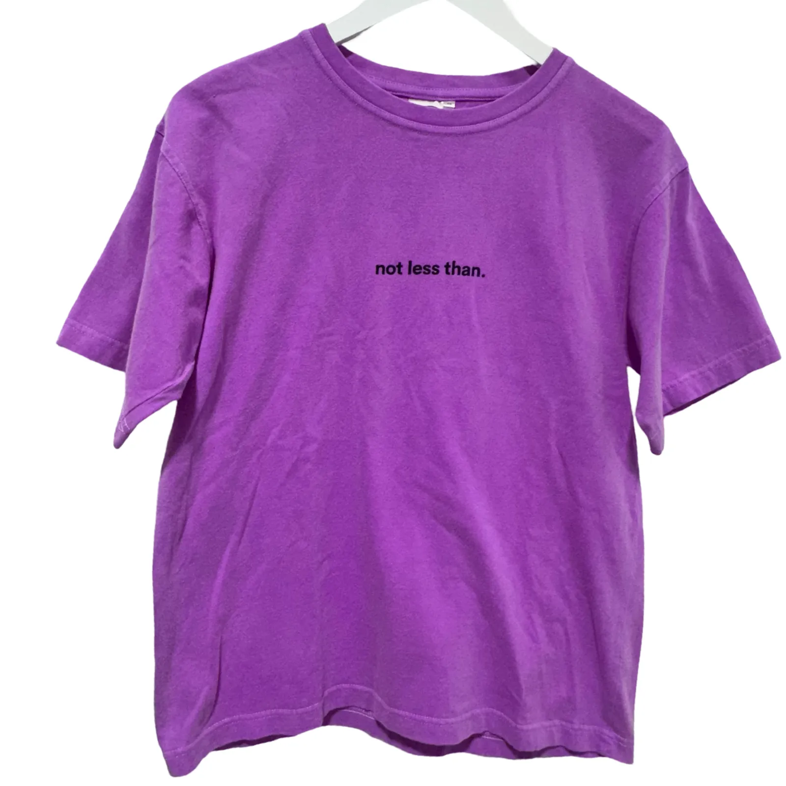Not less than. - Purple Neon Tee