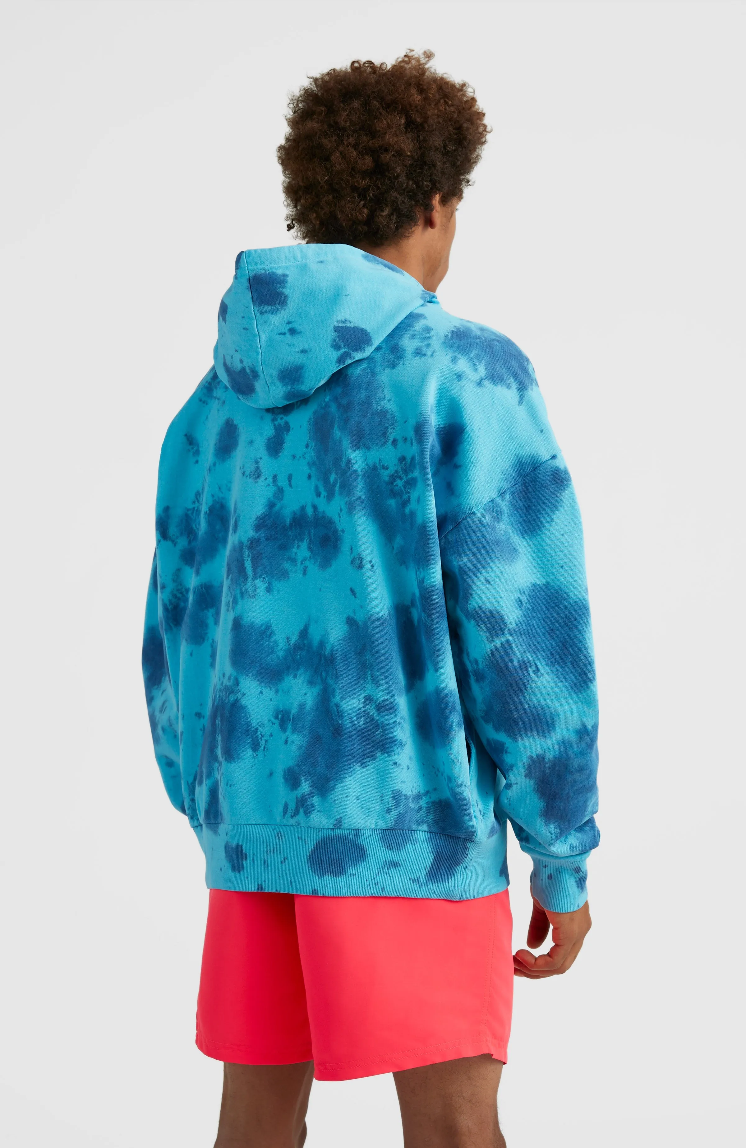 Oakes Hoodie | Bright Blue Tie Dye
