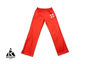 Off White Single Arrow Slim Track Pants “Red”