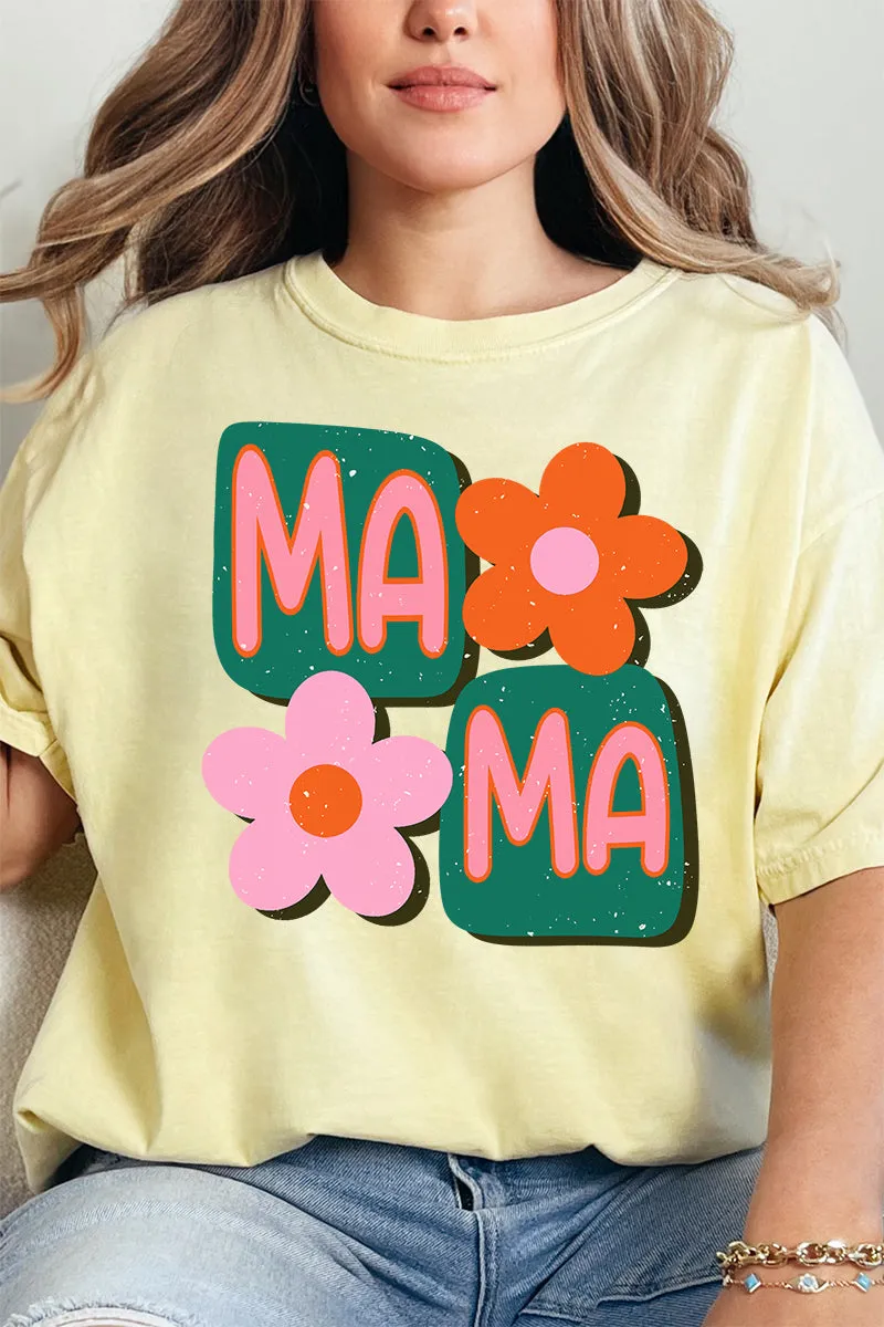 Orange Groovy Mama Comfort Colors Adult Ring-Spun Cotton Tee