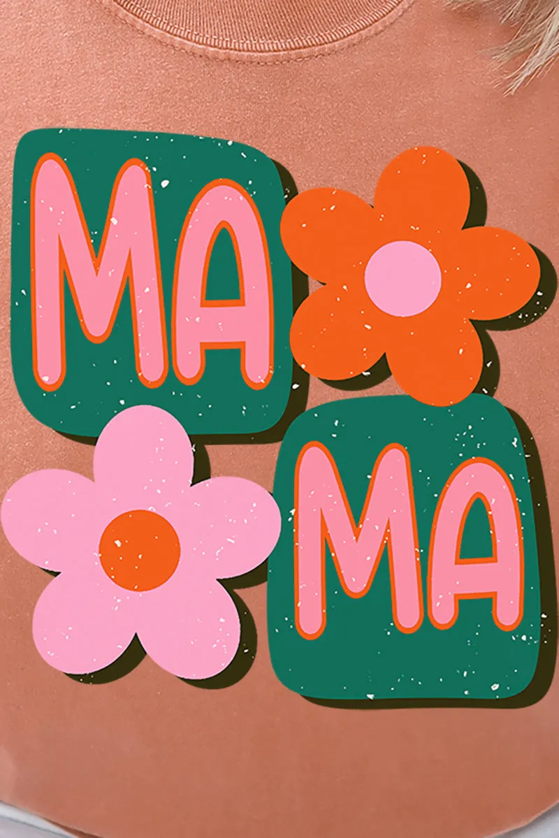 Orange Groovy Mama Comfort Colors Adult Ring-Spun Cotton Tee