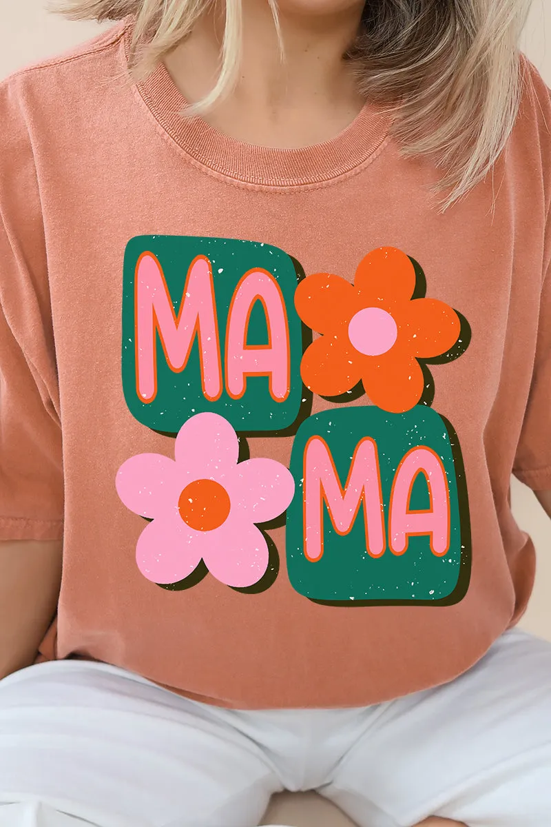 Orange Groovy Mama Comfort Colors Adult Ring-Spun Cotton Tee
