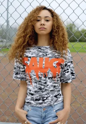 Orange Sauce | Digital White Camo Tee