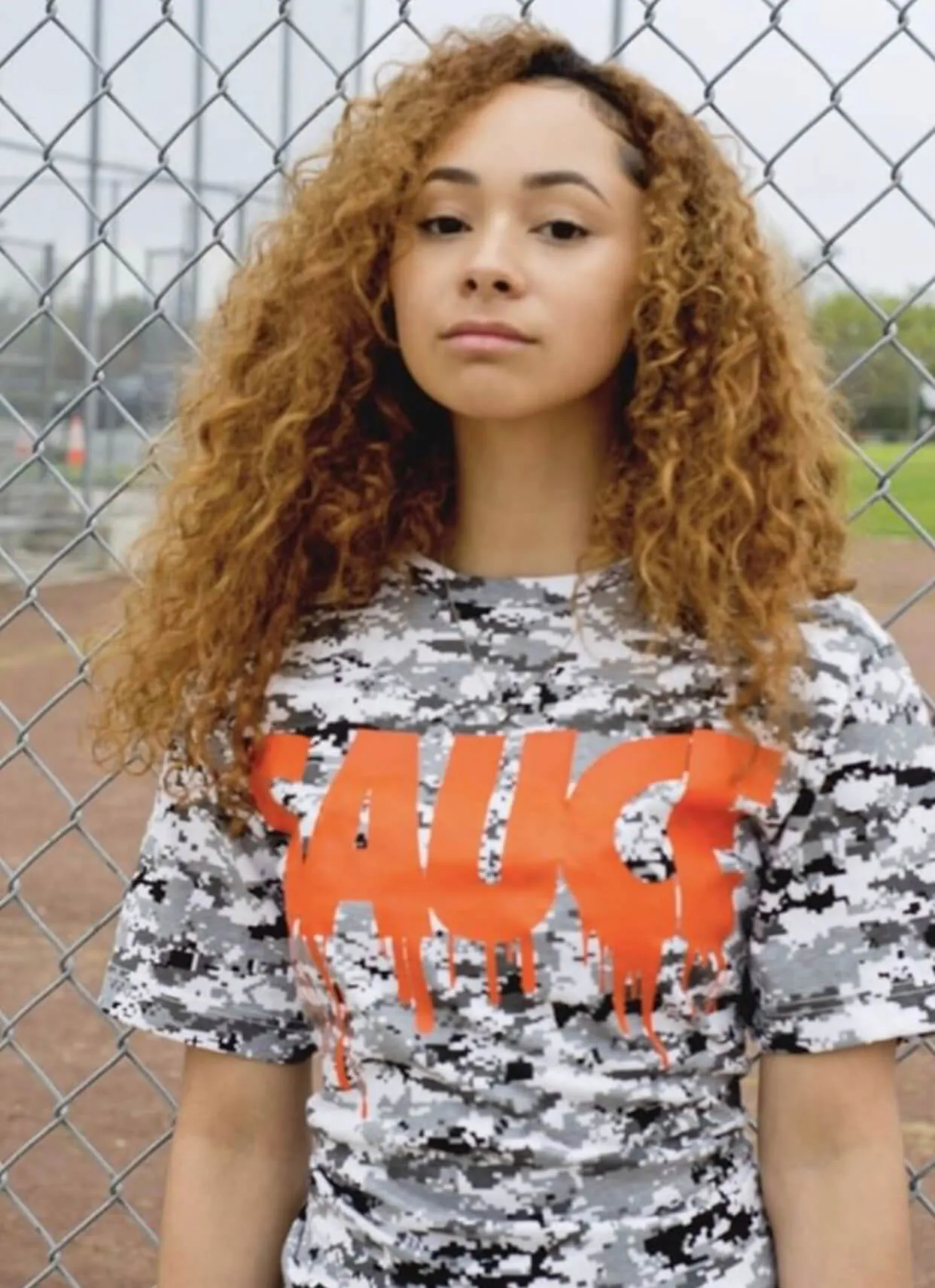Orange Sauce | Digital White Camo Tee