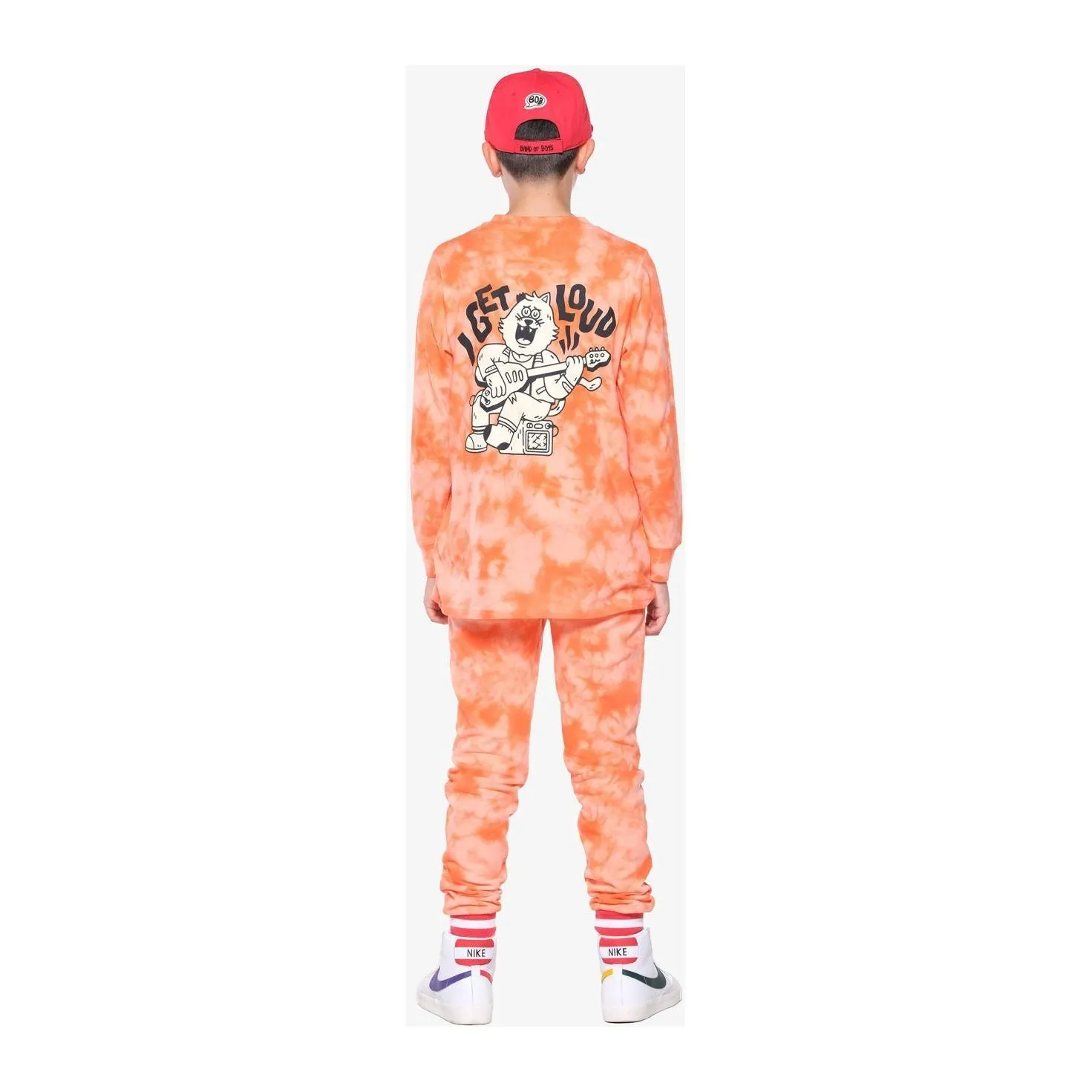 Orange Tie-Dye I Get Loud Longsleeve Tee