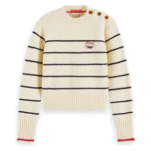 Organic Cotton Shoulder-Button Sweater