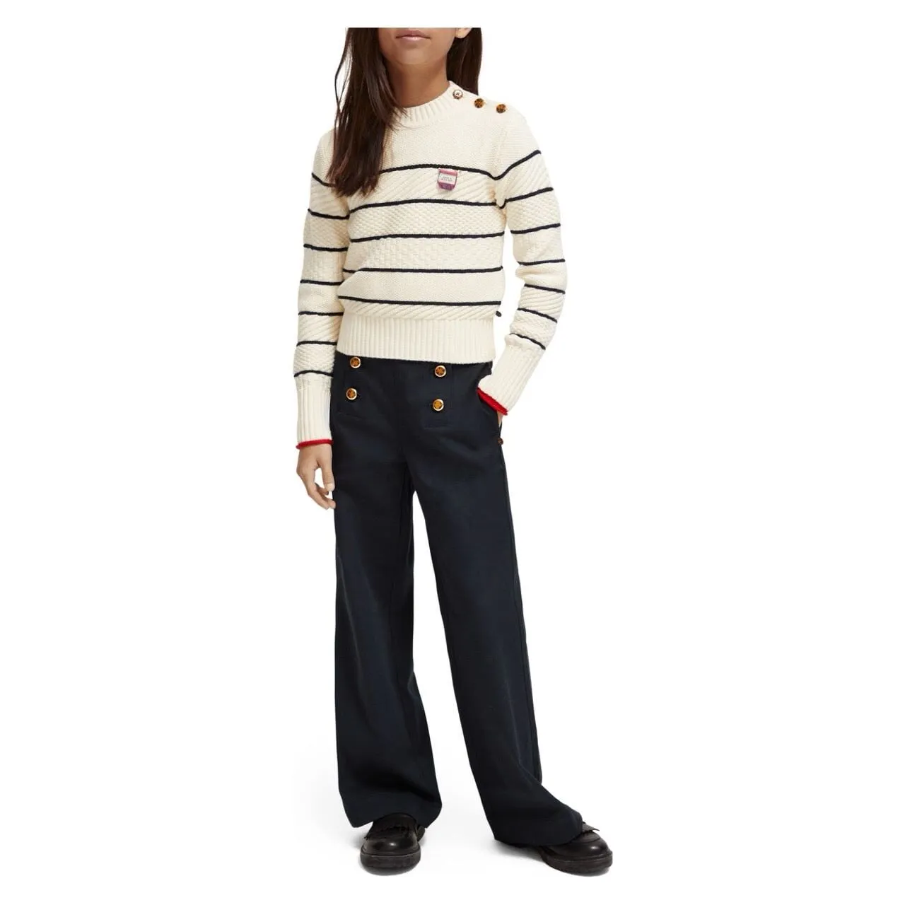 Organic Cotton Shoulder-Button Sweater