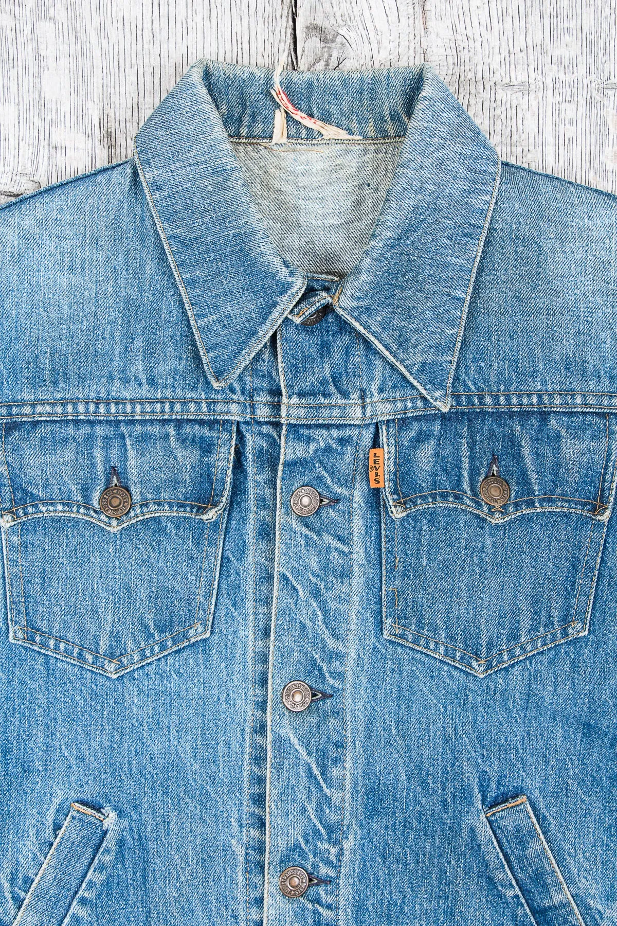 Original Vintage Levi's Big E 1960s Orange Tab Jacket