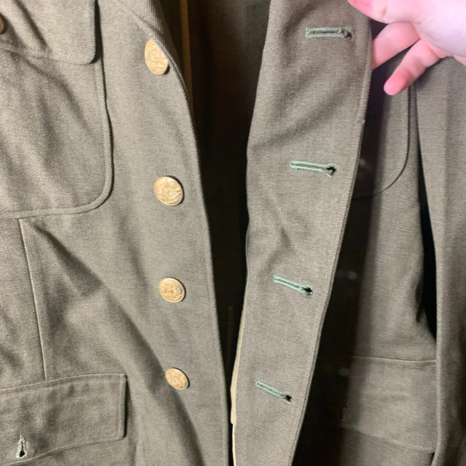Original WW2 US Army Class A Dress Jacket 1940 - Private Ryan Prop - 38" Large