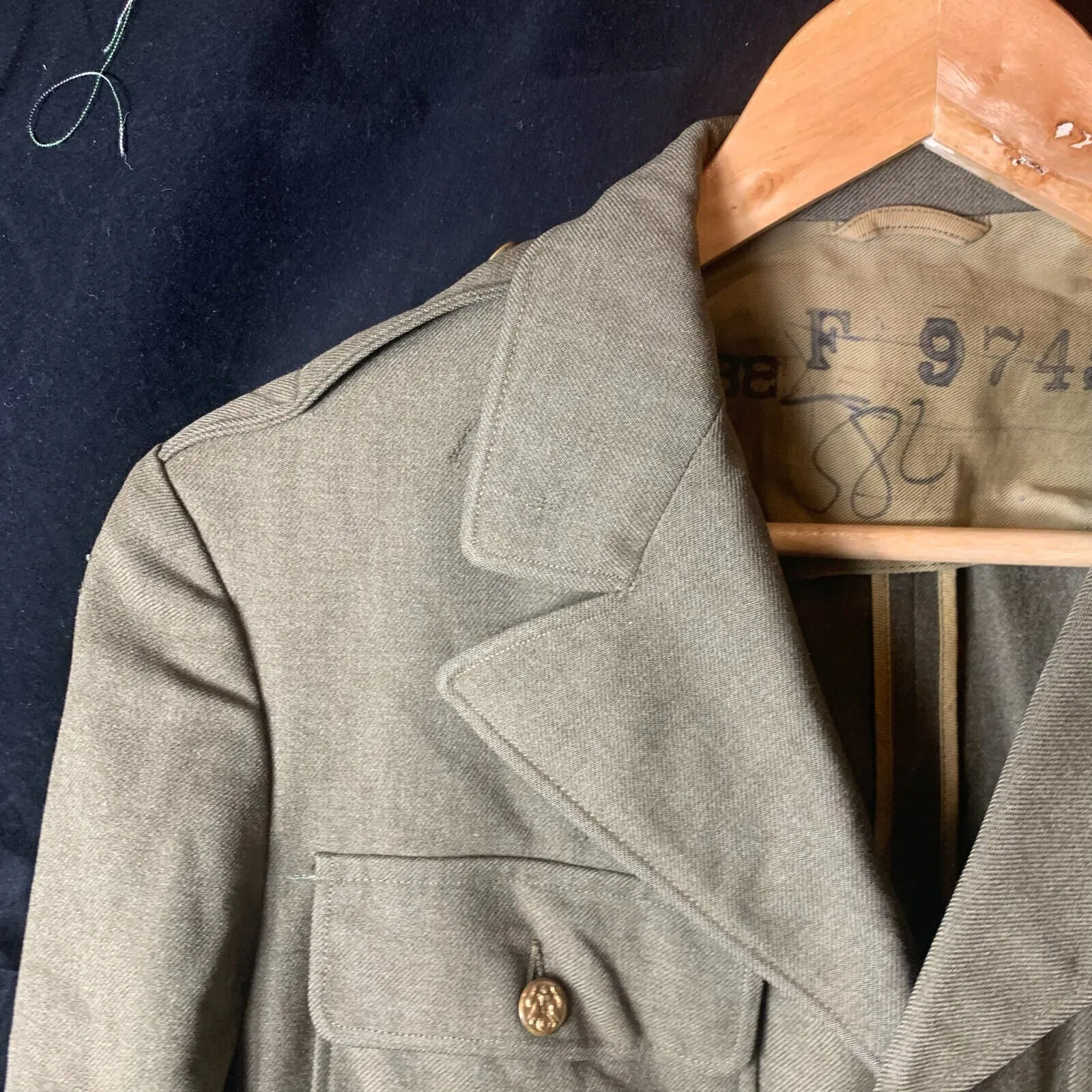 Original WW2 US Army Class A Dress Jacket 1940 - Private Ryan Prop - 38" Large