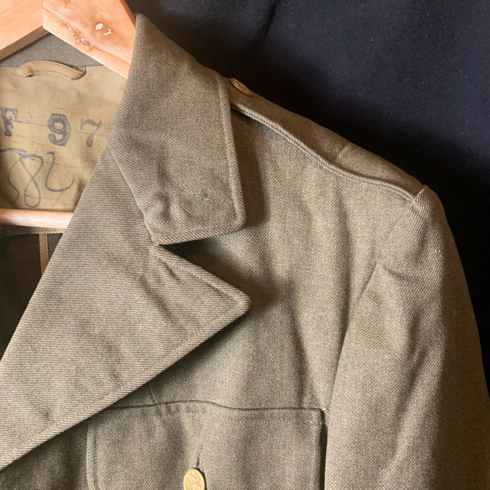 Original WW2 US Army Class A Dress Jacket 1940 - Private Ryan Prop - 38" Large