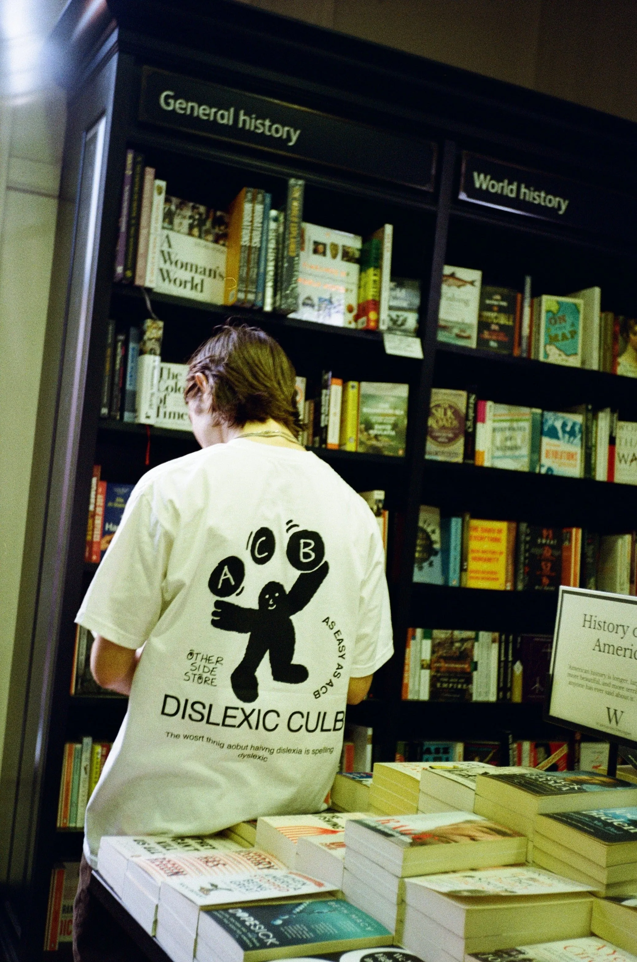 Other Side Store 'Dyslexic Club' Tee - White