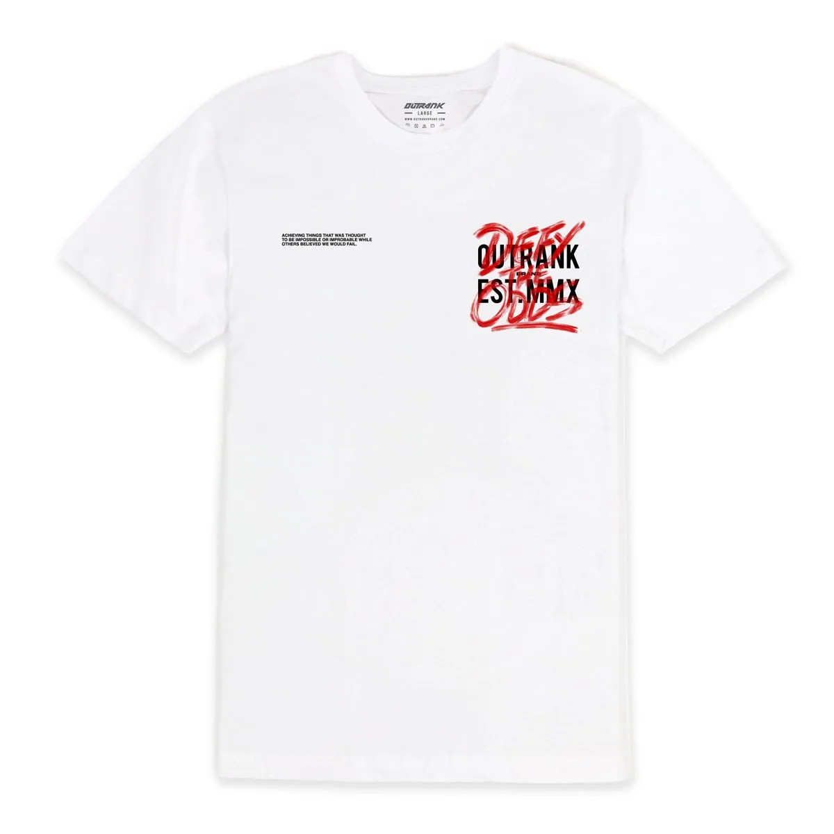 Outrank Defy The Odds Tee (White)