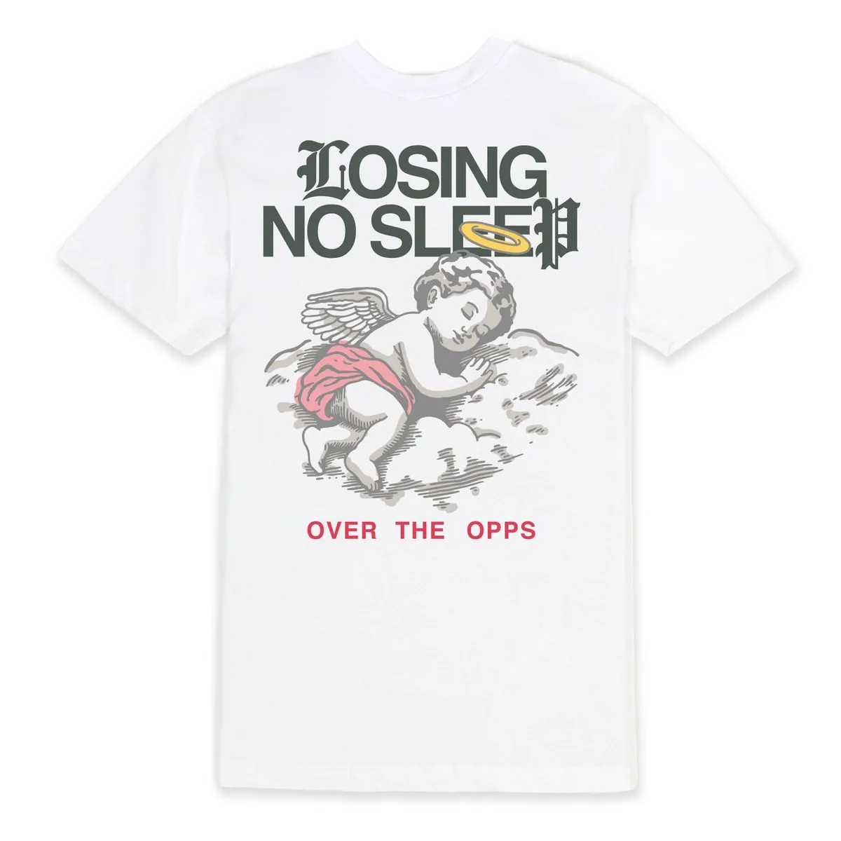 Outrank Losing Sleep White Tee