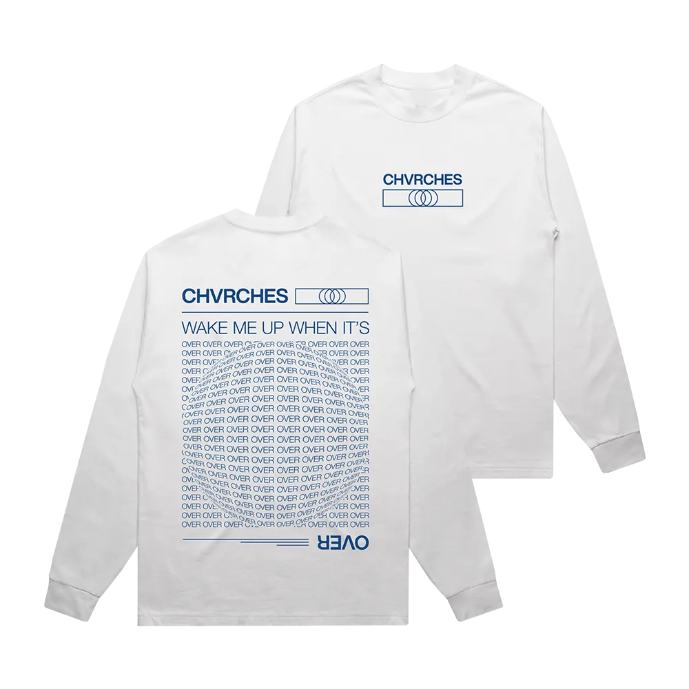 OVER White Long Sleeve T-Shirt