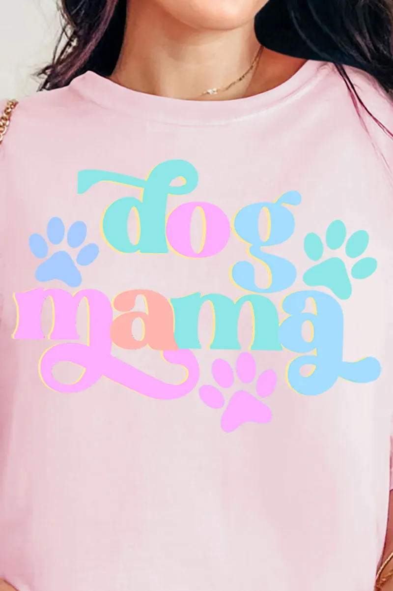 Pastel Dog Mama Comfort Colors Adult Ring-Spun Cotton Tee