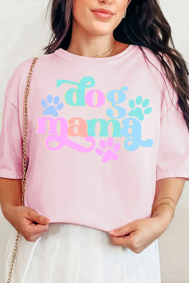 Pastel Dog Mama Comfort Colors Adult Ring-Spun Cotton Tee