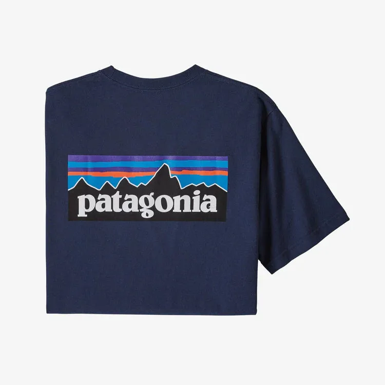 Patagonia Mens P-6 Logo Responsibili-Tee - Classic Navy