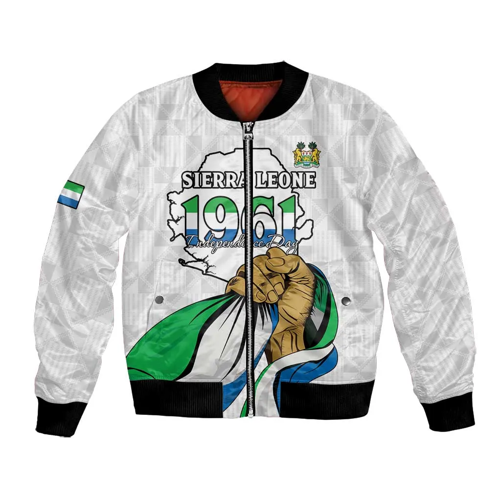 Personalised Happy Independence Sierra Leone Bomber Jacket April 27th LT15
