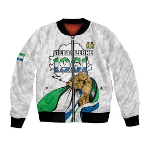 Personalised Happy Independence Sierra Leone Bomber Jacket April 27th LT15