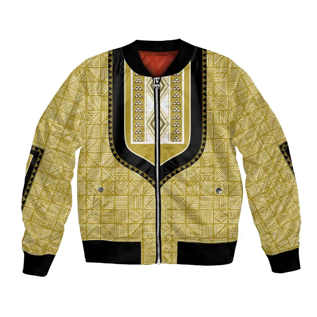 Personalized African Dashiki Bomber Jacket - Mudcloth Style DT02