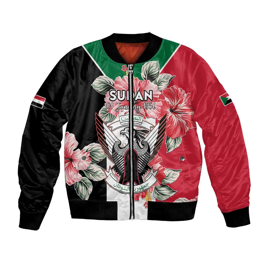 Personalized Afro Sudan Bomber Jacket Happy Independence Day LT15