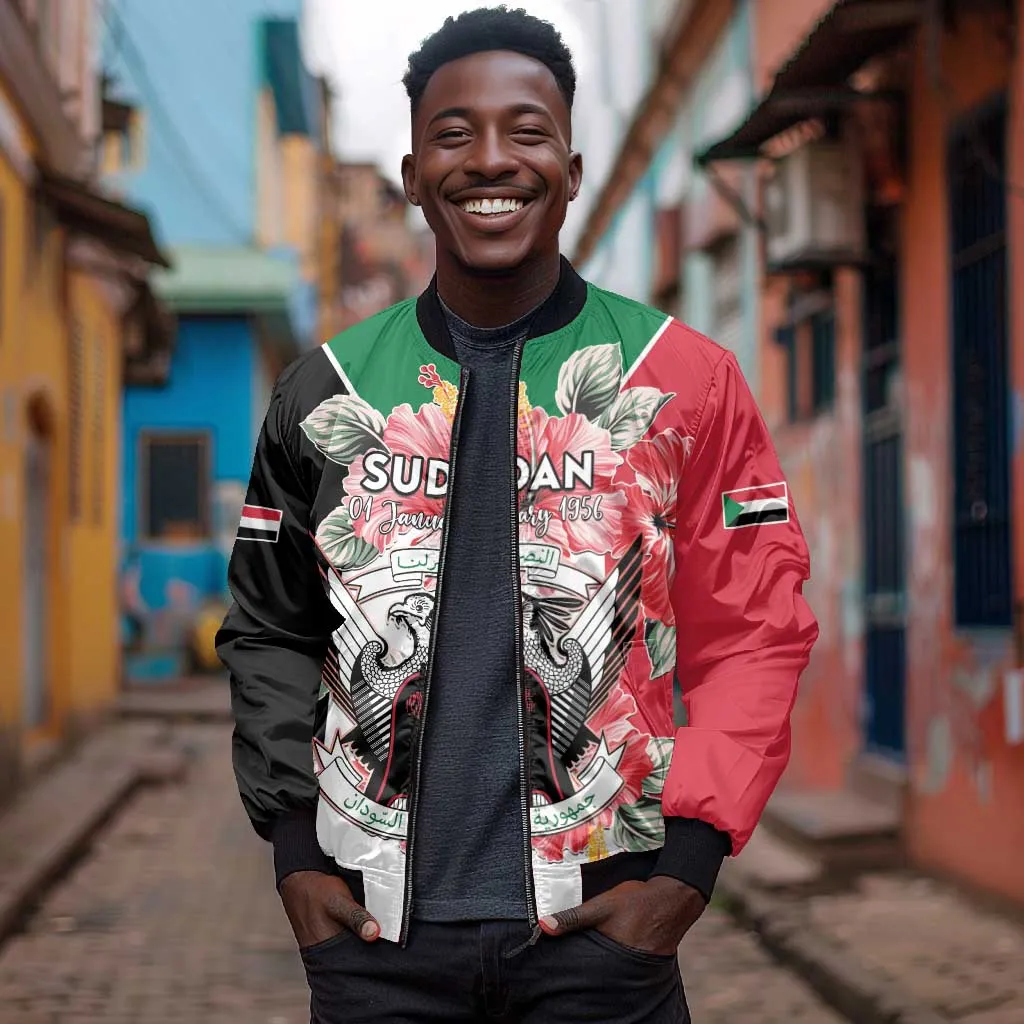 Personalized Afro Sudan Bomber Jacket Happy Independence Day LT15