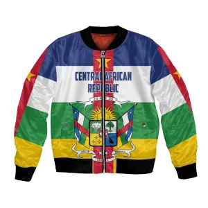 Personalized Central African Republic Bomber Jacket African Zo Kwe Zo LT01