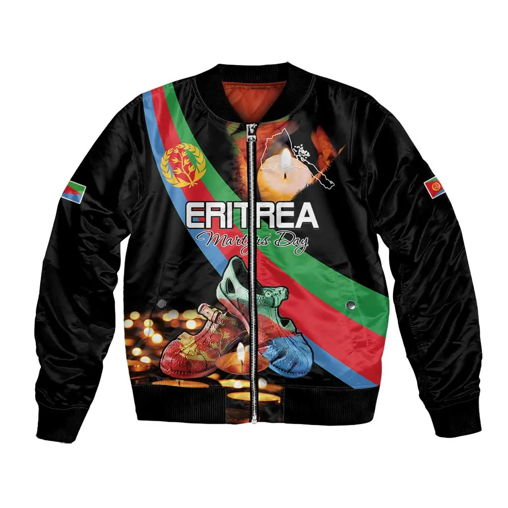 Personalized Eritrea Martyrs Day Bomber Jacket Candlelight Vigil Remembering Our Heroes LT15