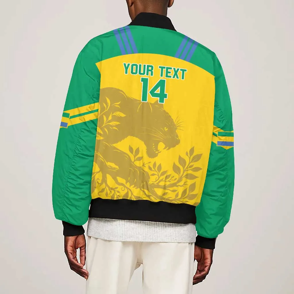 Personalized Gabon Football Bomber Jacket Allez Les Pantheres LT14