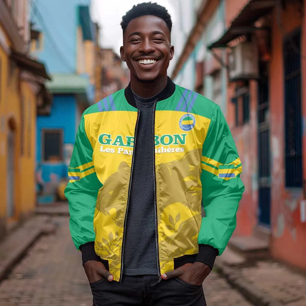 Personalized Gabon Football Bomber Jacket Allez Les Pantheres LT14