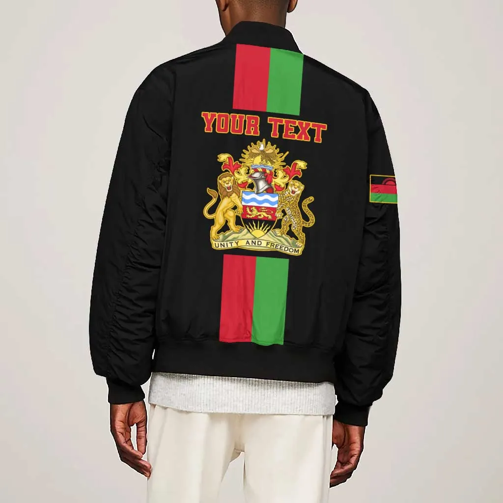 Personalized Malawi Bomber Jacket with Coat of Arms Flag Style LT01