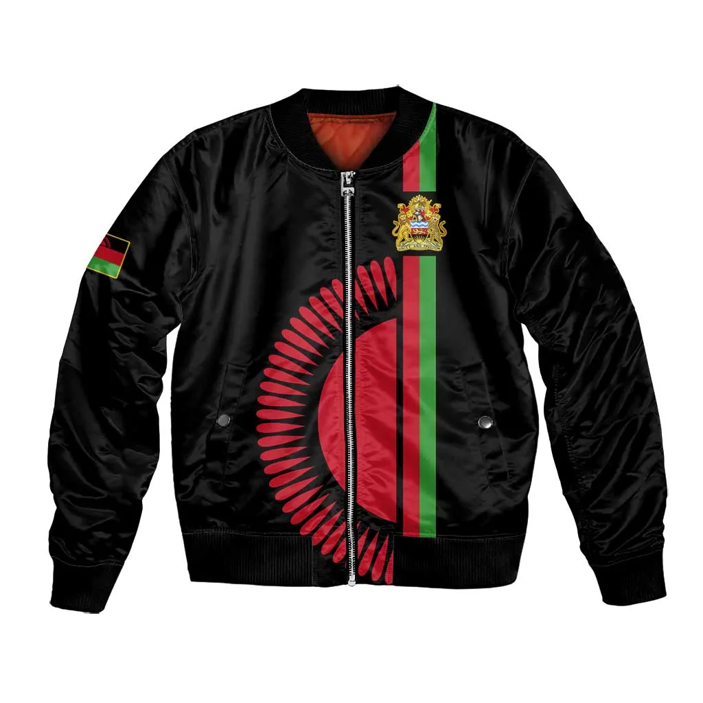 Personalized Malawi Bomber Jacket with Coat of Arms Flag Style LT01