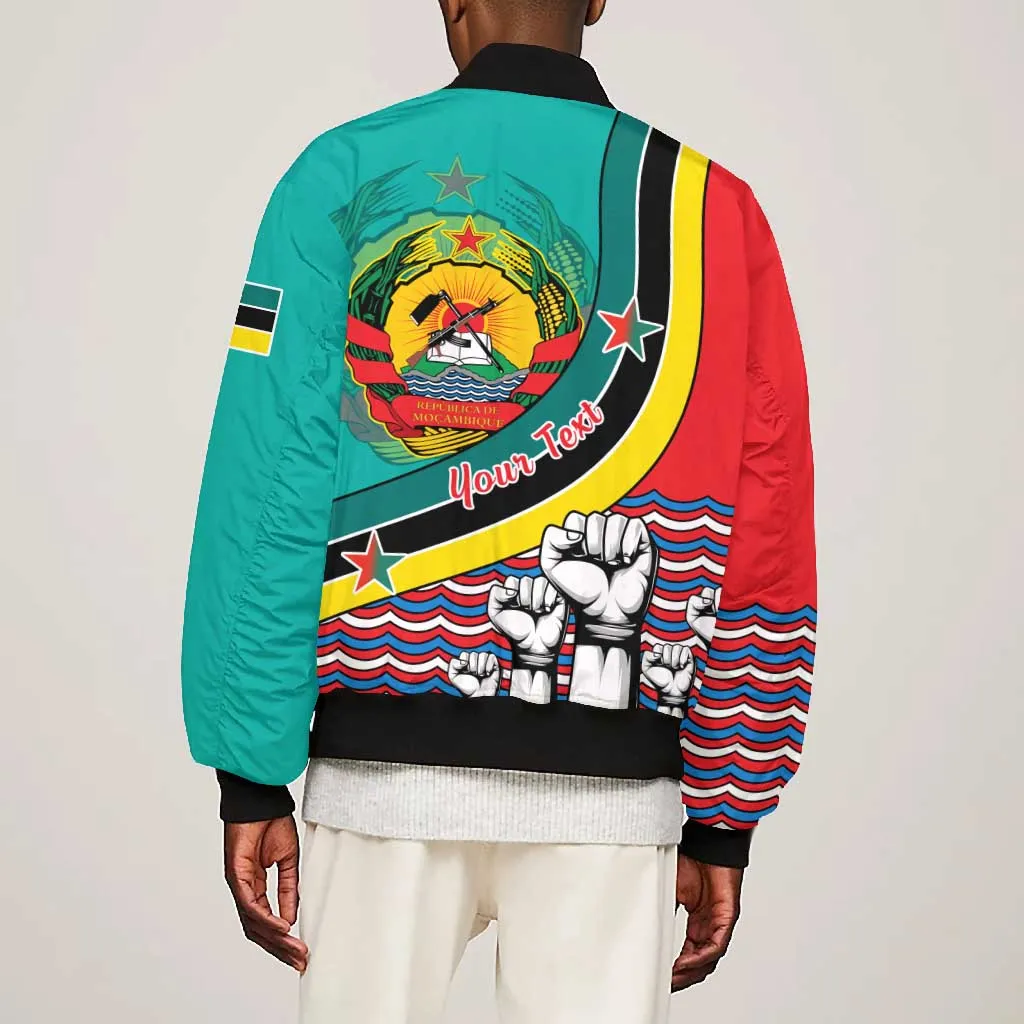 Personalized Mozambique Independence Day Bomber Jacket - June 25, Mozambiki Emblem LT01