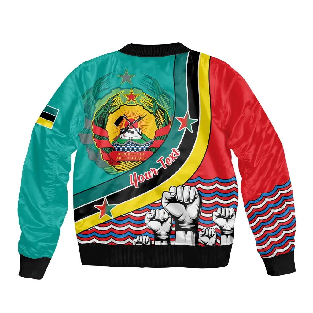 Personalized Mozambique Independence Day Bomber Jacket - June 25, Mozambiki Emblem LT01
