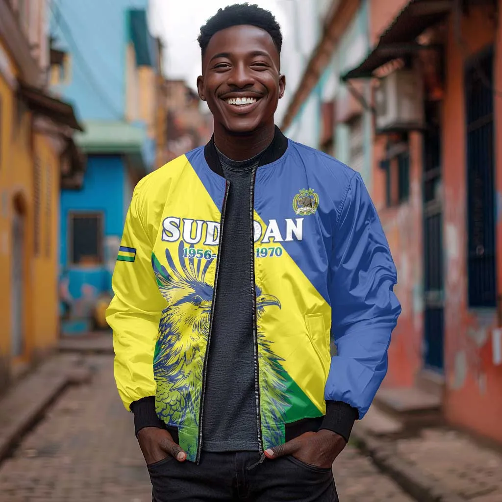 Personalized Sudan Bomber Jacket Coat Of Arms 1956-1970 LT15