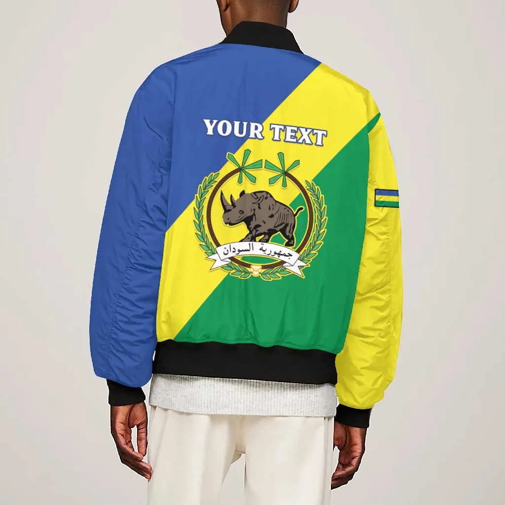 Personalized Sudan Bomber Jacket Coat Of Arms 1956-1970 LT15