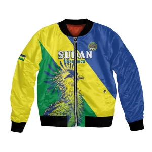 Personalized Sudan Bomber Jacket Coat Of Arms 1956-1970 LT15