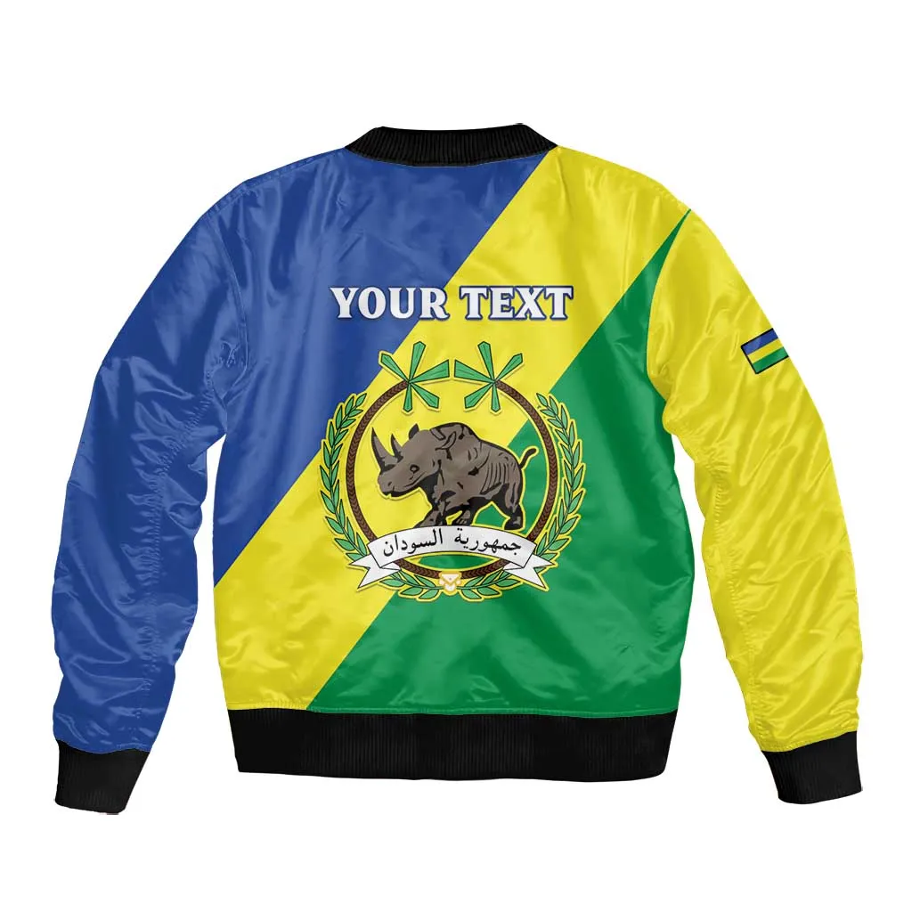 Personalized Sudan Bomber Jacket Coat Of Arms 1956-1970 LT15
