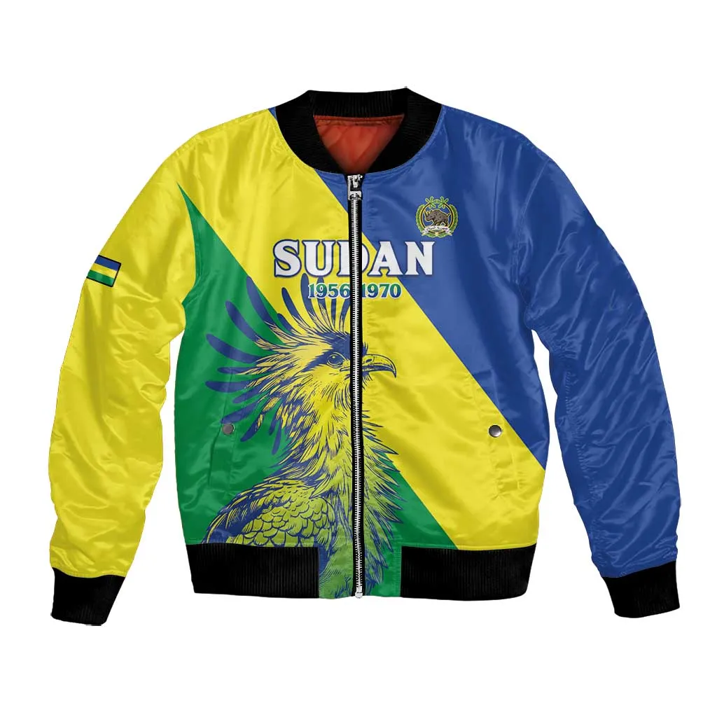 Personalized Sudan Bomber Jacket Coat Of Arms 1956-1970 LT15