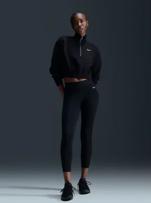 Phoenix Fleece Oversized 1/2-Zip Crop Sweatshirt