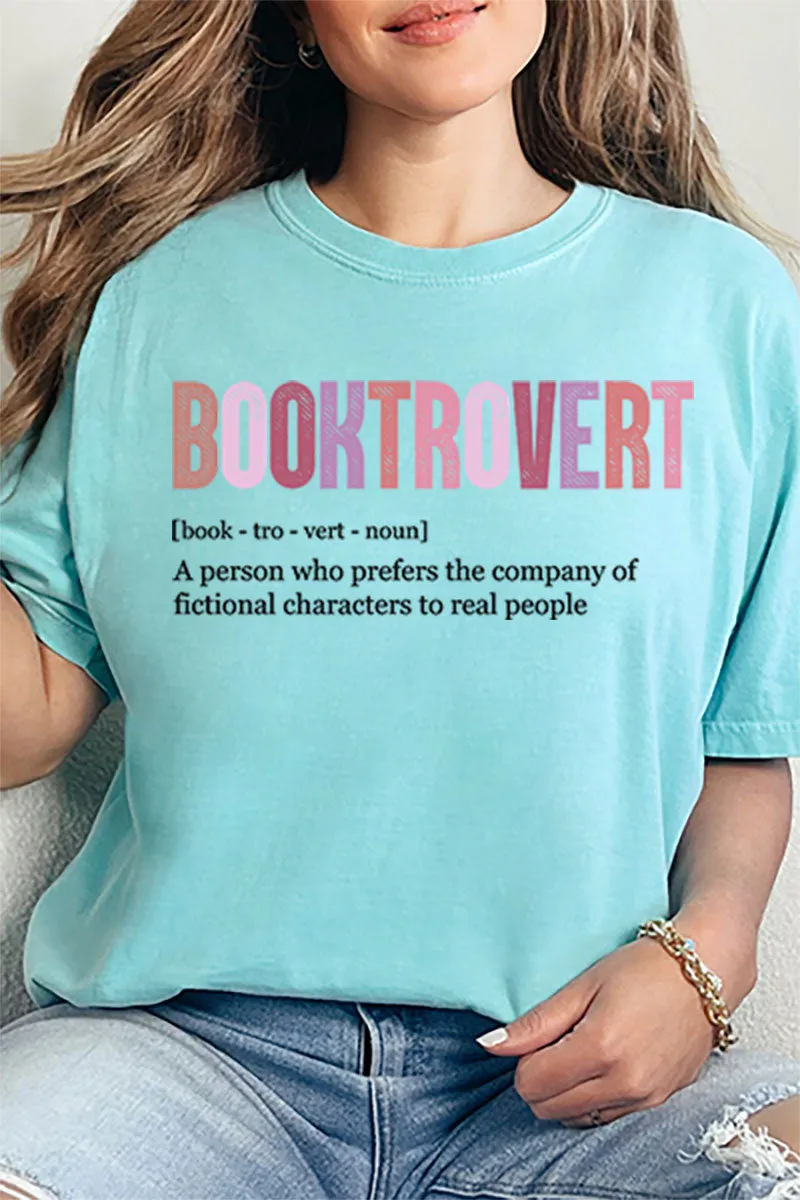 Pink Booktrovert Comfort Colors Adult Ring-Spun Cotton Tee